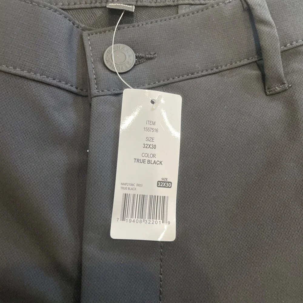 Banana Republic Pants Mens 32 True Black Flat Front Stretch Slim Core Temp NWT